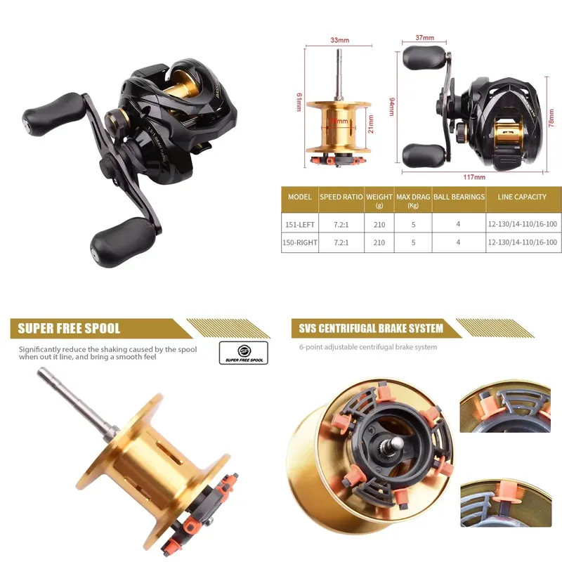 Baitcasting Reel - Bass One Xt 151 150 –